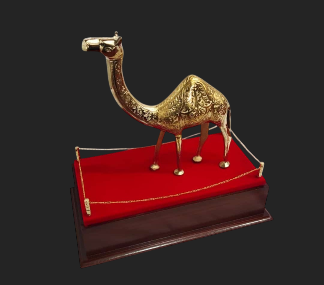 Antique bronze camel